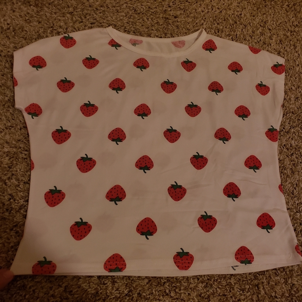 2 FOR $15: Strawberry patterned T-shirt